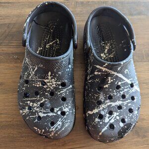 Black Crocs with Splash (women)